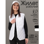 Жилет односторонний №215 из шерсти без карманов 46-48 бежевый - Изображение 6