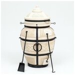 Тандыр "Сармат Большой" h-103 см, d-59, 125 кг, 8 шампуров, кочерга, совок - Изображение 5