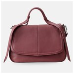 Сумка женская сэтчел AFINA 726 из натуральной кожи цвета тауп - Изображение 5