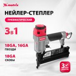 Пневматический скобозабивной пистолет HYBEST 8016F по дереву (Пневмостеплер) / Монтажный финишный нейлер - Изображение 2