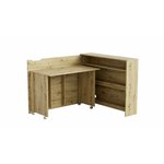 Подставка столик для ноутбука OQQI 23,5х32х55 см, для завтрака в кровать, складной рабочий компьютерный стол - Изображение 3