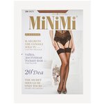 Чулки женские полупрозрачные с кружевом на силиконовой основе MiNiMi Capriccio 40 den, размер 5=XL, цвет Daino=Загар - Изображение 1