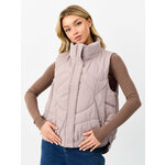 Жилет односторонний №215 из шерсти без карманов 46-48 бежевый - Изображение 2